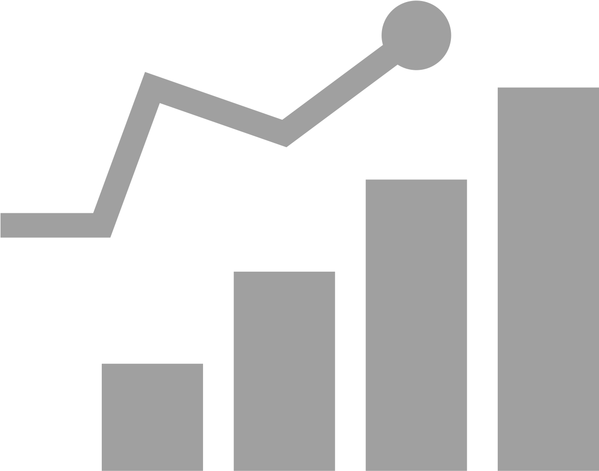 Bar Chart With Four Columns Showing Progression - Vodafone Wifi (1200x1200), Png Download