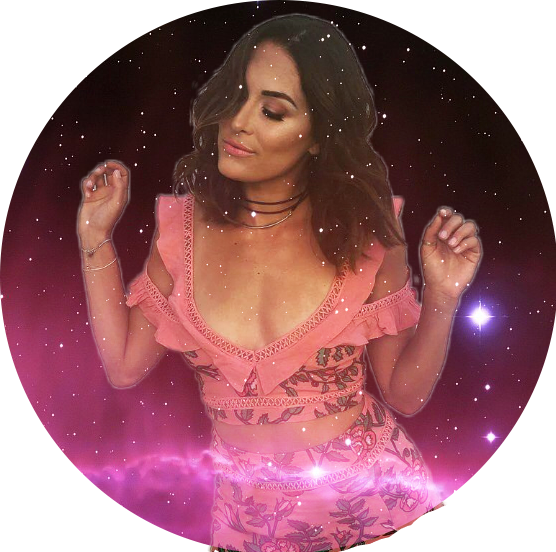 Galaxy Wwe Wwediva Brie Briebella Pink Edit Remixit - Circle (556x552), Png Download
