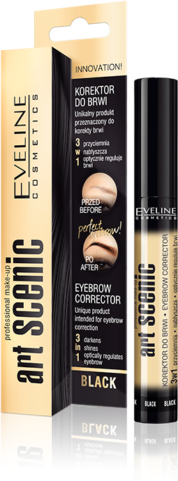 Unique Product For Eyebrow Shaping, The Only One That - Eveline Cosmetics Art Scenic Eyebrow Corrector (black) (750x750), Png Download