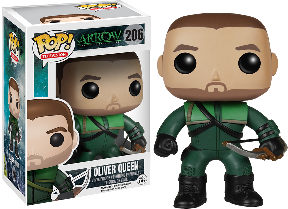 Oliver Queen The Green Arrow Pop Vinyl Figure - Funko Pop Arrow Oliver (1000x726), Png Download