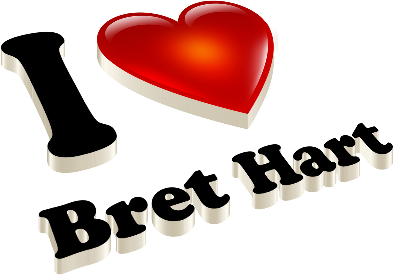 Bret Hart Heart Name Transparent Png - Ramzan Name (1460x1028), Png Download