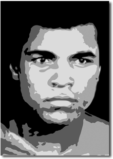 Free Download Muhammad Ali Png Images - Muhammad Ali Pop Art (370x340), Png Download