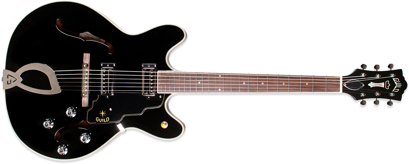 Guild Newark St Starfire Iv - D Angelico Ss Premier (1381x591), Png Download