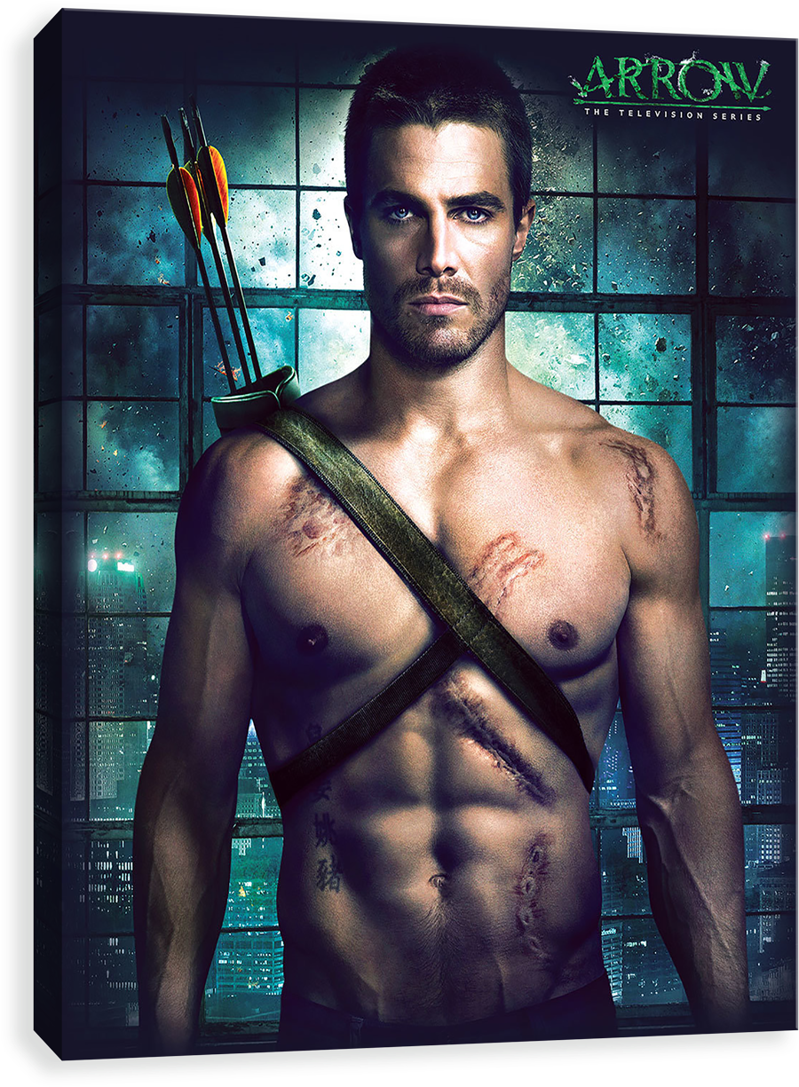 Tv Series Poster - Stephen Amell Arrow Poster (500x500), Png Download