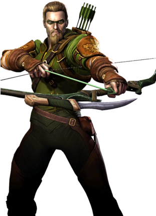 Green Arrow - Injustice Green Arrow Insurgency (310x453), Png Download