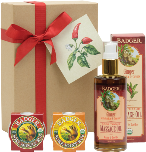 Sore Muscle Soothing Holiday Gift Set - Badger Balm Muscle Rub 21g (500x500), Png Download