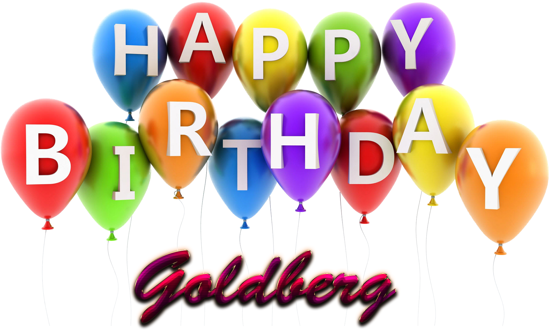 Goldberg Happy Birthday Balloons Name Png - Anvor Birthday Green Stone Pendant Crystal 16g Usb (1920x1200), Png Download