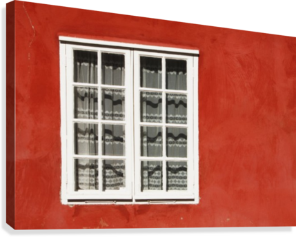 Red Timber House And Window Frame In The Old Town - Red Timber House And Window Frame ) (429x344), Png Download