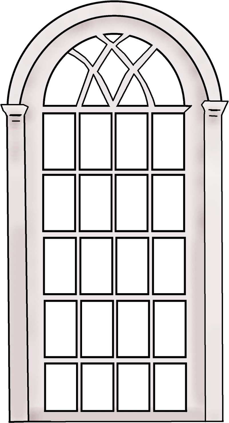 Vintage Style Window Frameenjoy - Arch (890x1600), Png Download