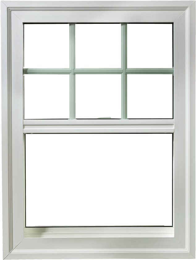 New Construction Builders' Single Hung - Sash Window (634x840), Png Download