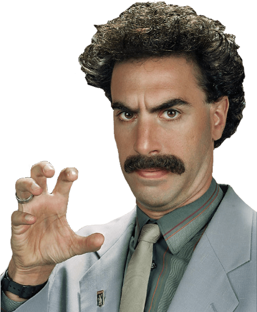 Borat Face - Sacha Baron Cohen Freddie Mercury (750x750), Png Download