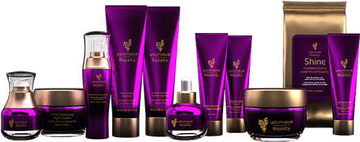 Younique Royalty Icon Younique Royalty Skin Care Line - Younique Royalty Skin Care Regimen (550x238), Png Download