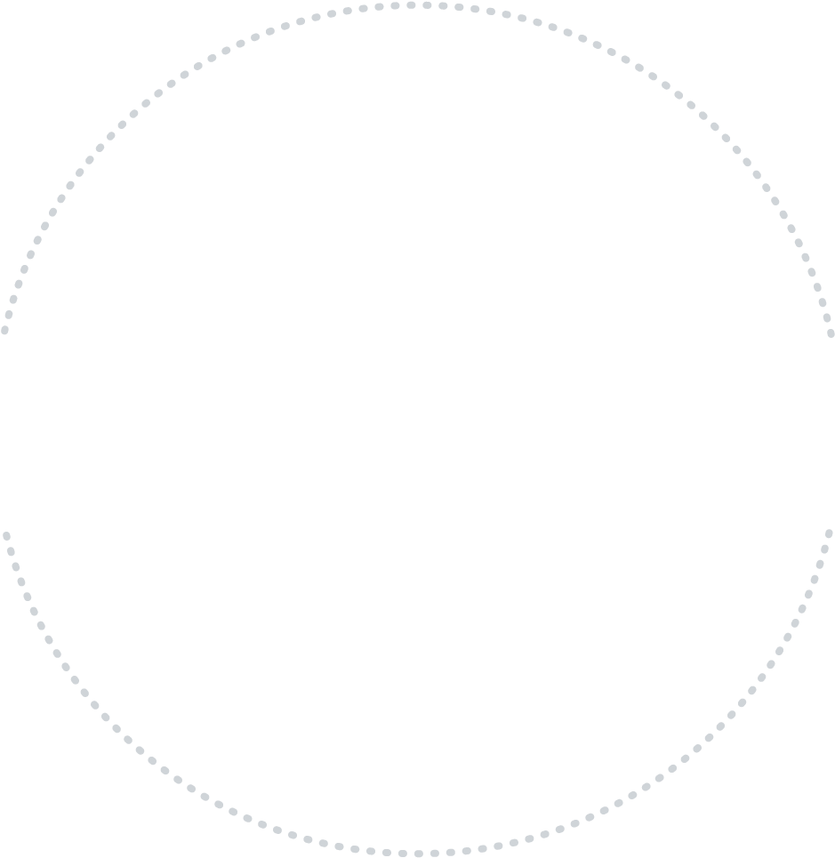 Headline Industries Dotted Circle - Circle (1004x996), Png Download