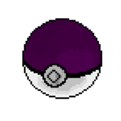 Dark Purple Pokeball - Pixel Art Amazing World Of Gumball (420x420), Png Download