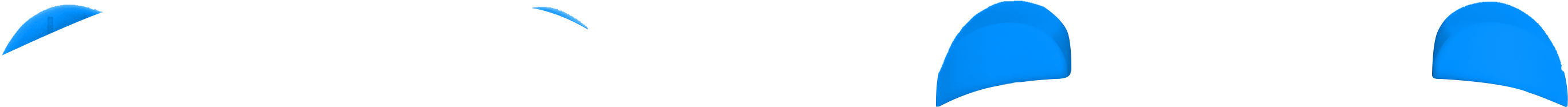 Fierce Blue Triggers Gamecube Controller - Paragliding (3536x1417), Png Download