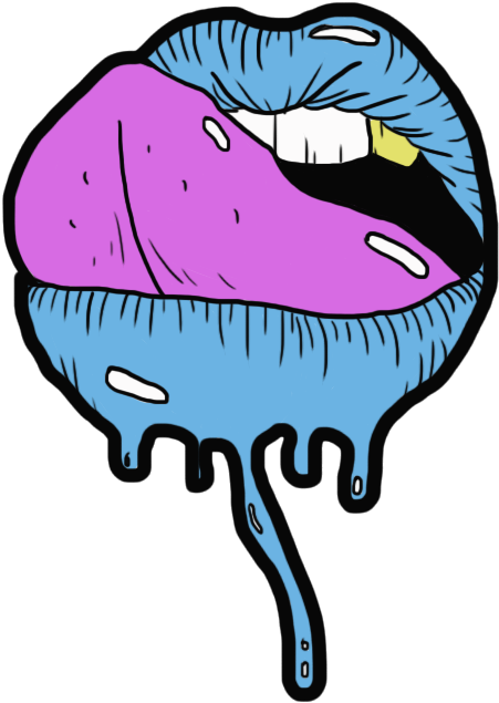 Dripping Lips - Lip (690x800), Png Download