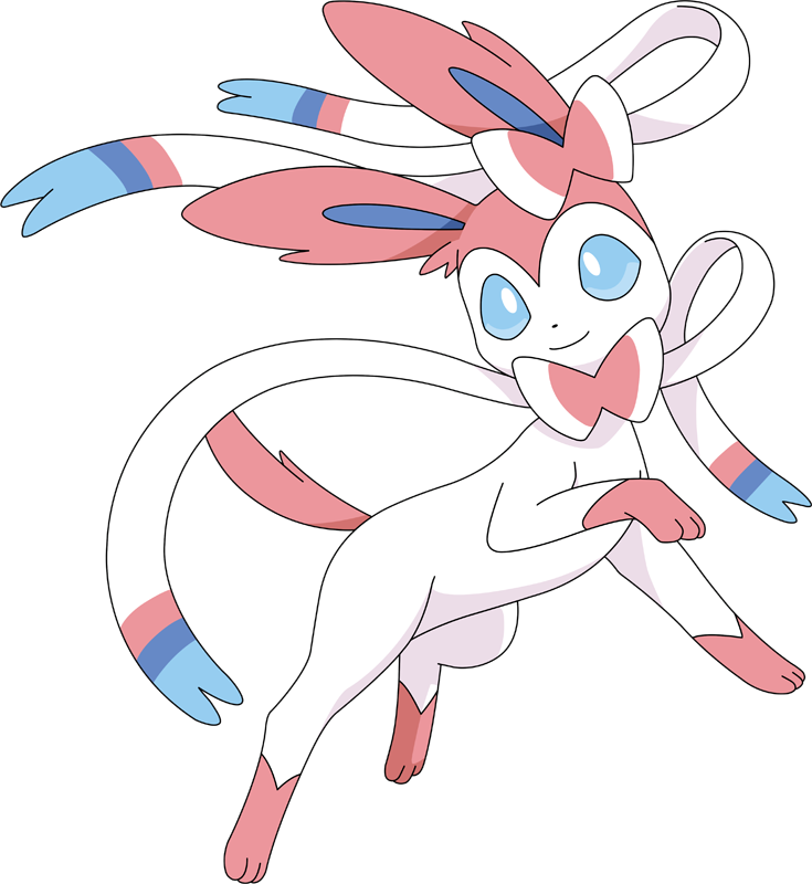 Stats, Moves, Evolution, Locations & Other Forms - Sylveon Png (735x800), Png Download