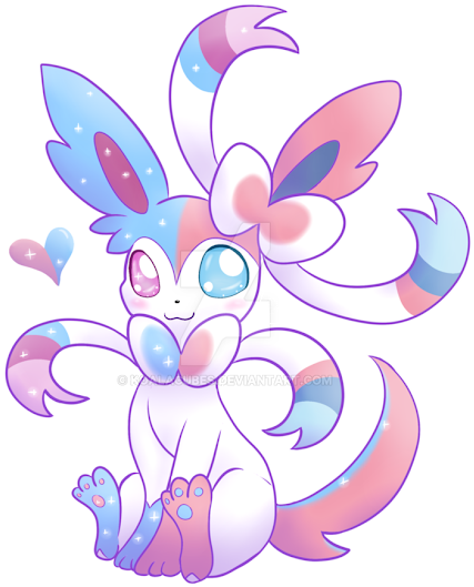 Sylveon Transparent Cute - Shiny Sylveon Sylveon (530x558), Png Download