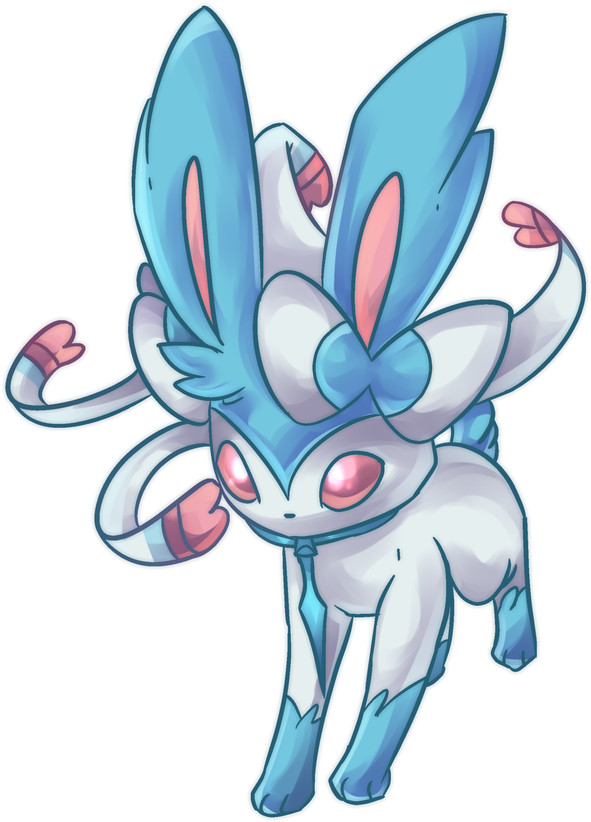Shiny Sylveon - Sylveon (1280x1677), Png Download