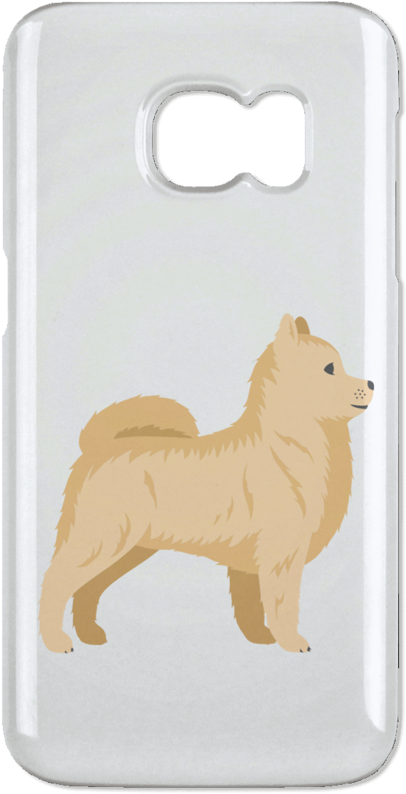Pomeranian Illustration Samsung Galaxy S6 Clip Case - Finnish Spitz (1155x1155), Png Download