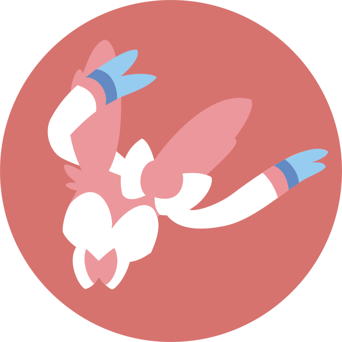 Minimalist Sylveon Icon - Minimalist Sylveon (699x699), Png Download