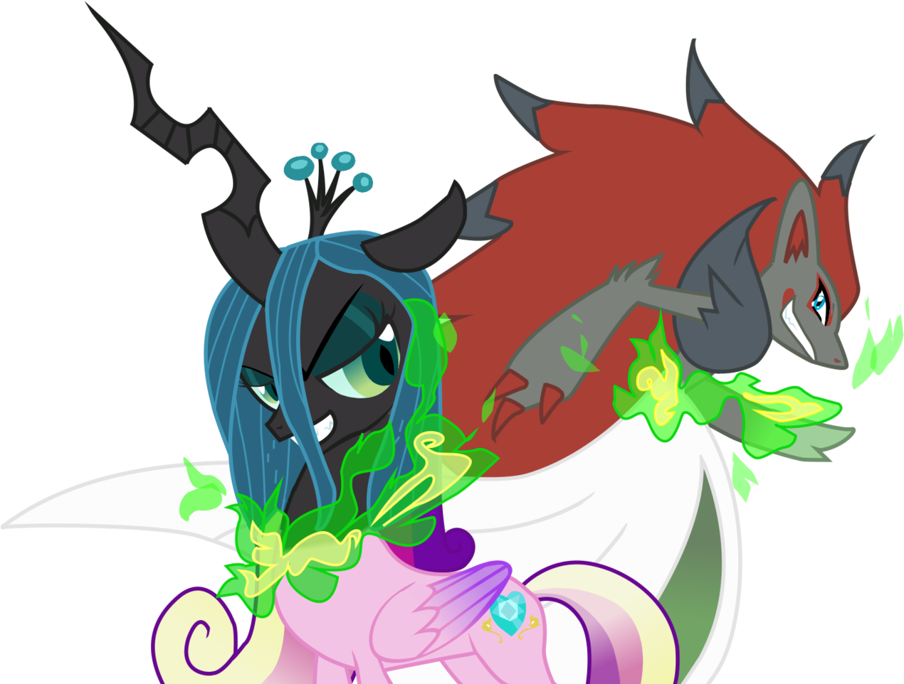 Seaandsunshine, Changeling, Crossover, Disguise, Disguised - Draw Pony Princess (1280x965), Png Download