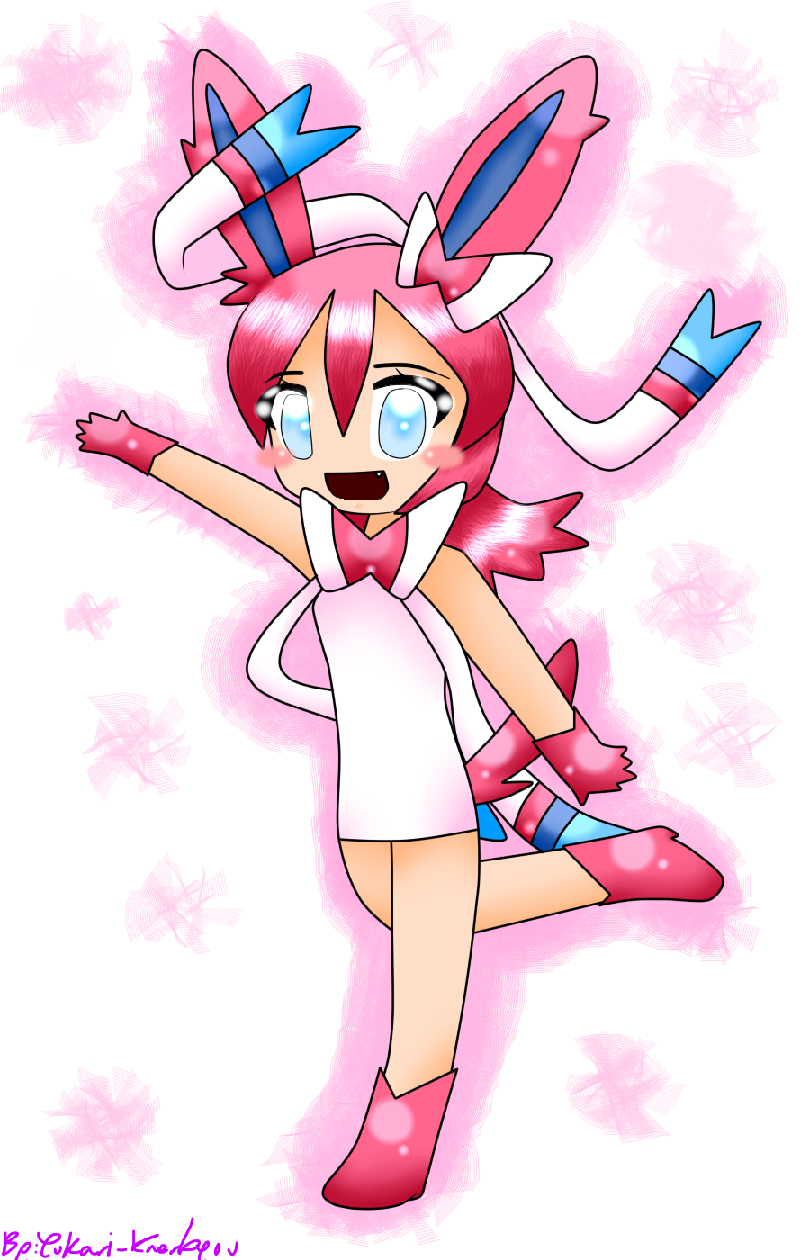 Sylveon - Chibi Sylveon (900x1400), Png Download
