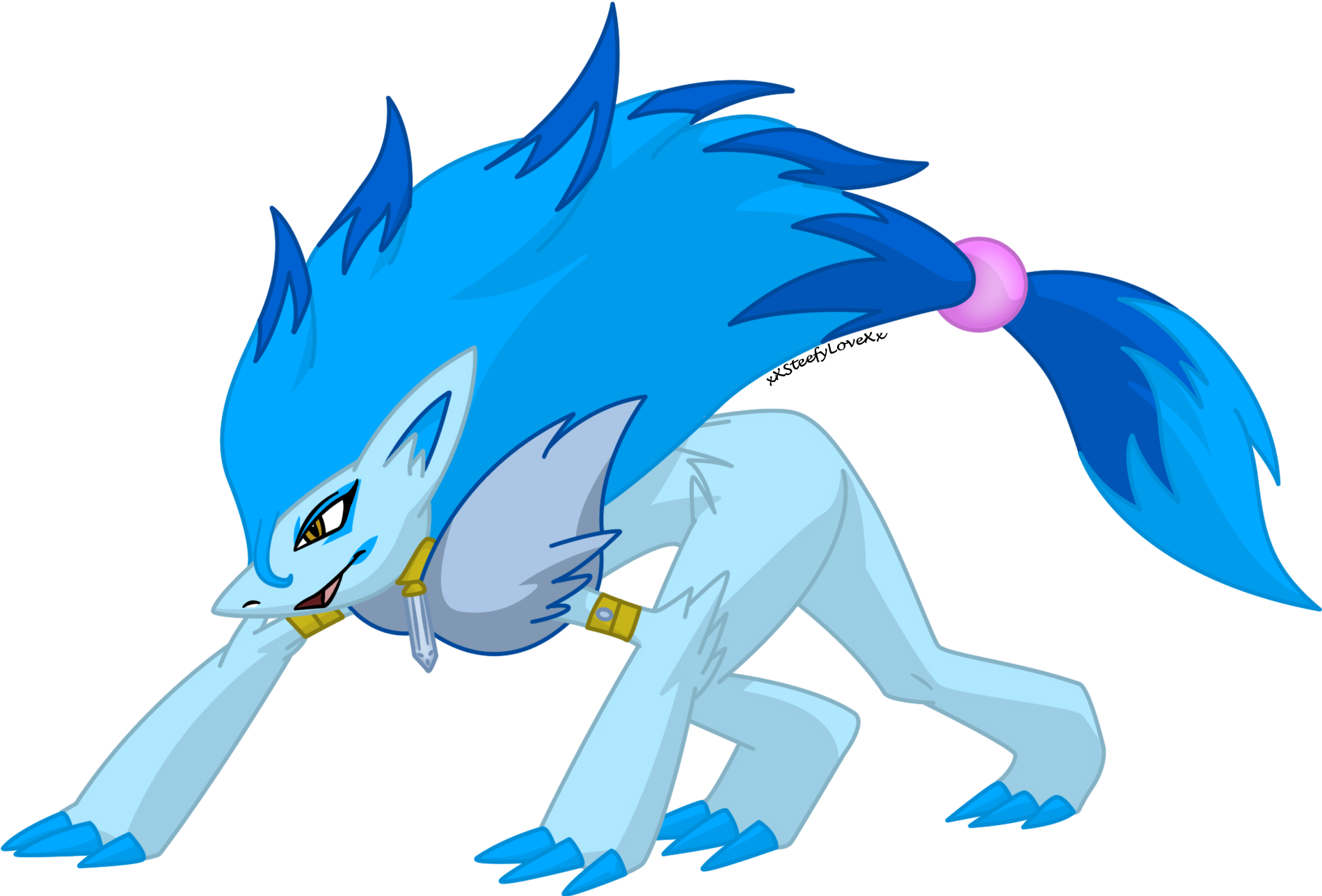 Crystal, The Zoroark By Xxsteefylovexx On Deviantart - Pokemon Zoroark (1900x1288), Png Download
