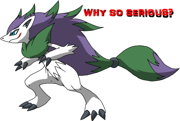 Why So Seriou8 Pokemon Black & White Green Mammal Fictional - N Zoroark Tf Pokemon (612x411), Png Download
