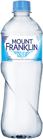 'mount Franklin' 600ml Pet - Mount Franklin Water Bottle (330x564), Png Download