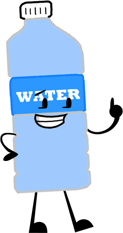 Water Bottle Pose - Bottle Of Water Clipart Png (400x757), Png Download