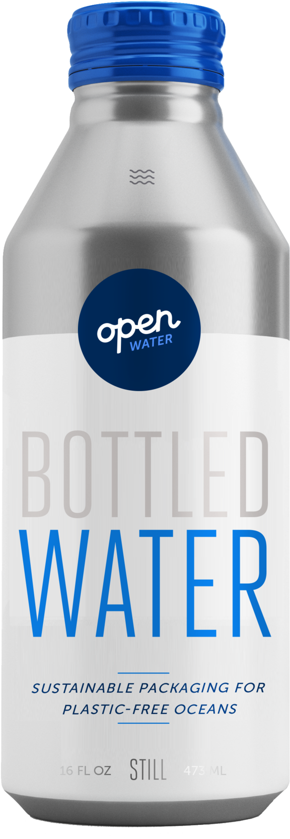 Still Bottled Water In Aluminum - Canned Water (1000x2083), Png Download