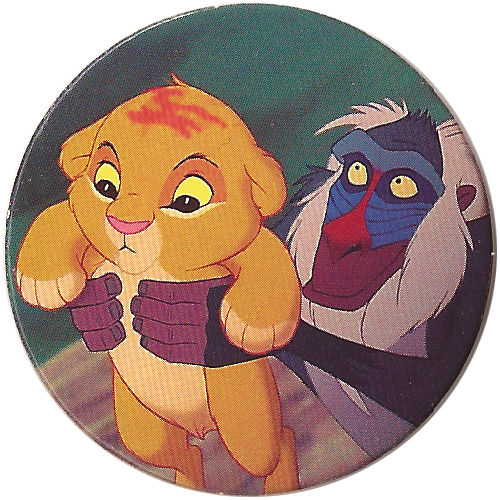 Panini Caps > Lion King Lion King Rafiki Holding Simba - Lion King (500x500), Png Download