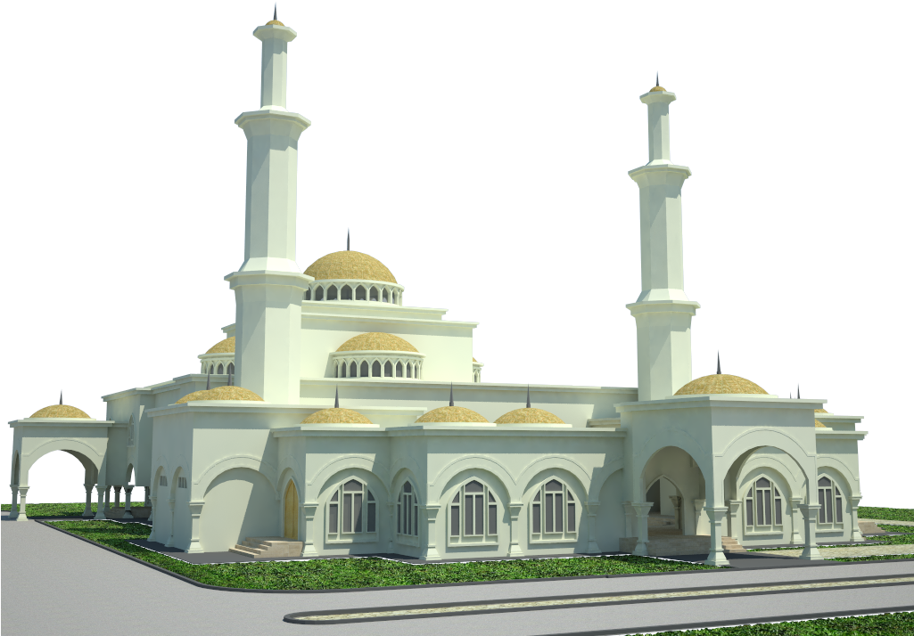 Gambar Masjid Kartun Png - Download Mosque Vector Png Images Background