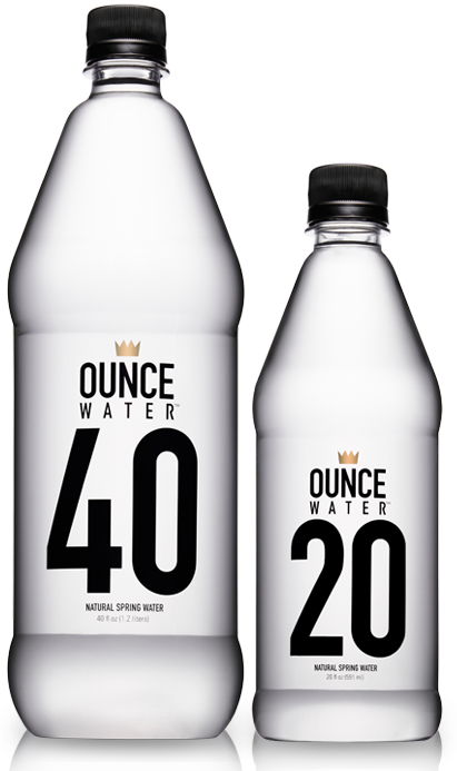 40 Ounce Water (411x693), Png Download