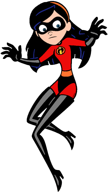 The Incredibles Clip Art - Violet Incredibles Clipart (362x639), Png Download