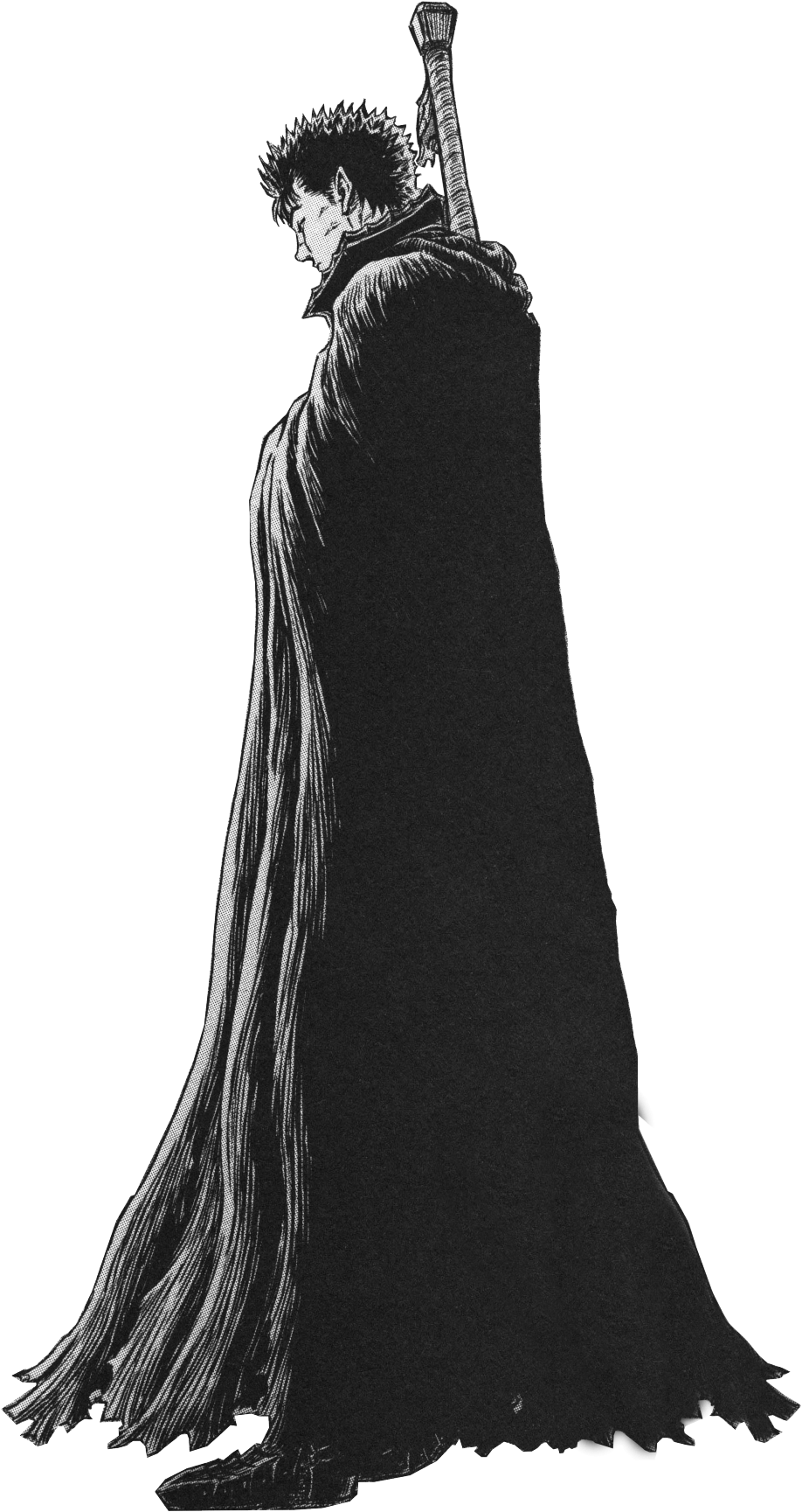 Berserk Guts Manga (400x556), Png Download