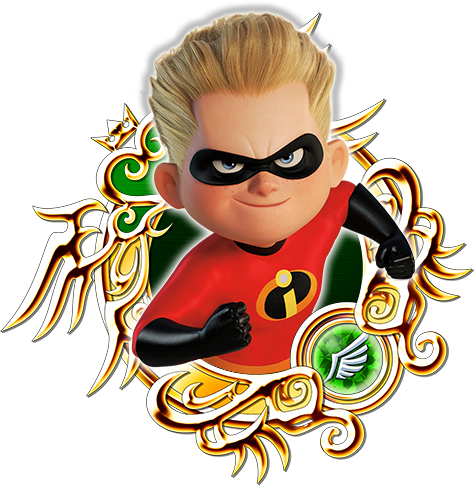 Incredibles 2 A Superhero With The Ability To Move - Kingdom Hearts Union X Incredibles (475x486), Png Download