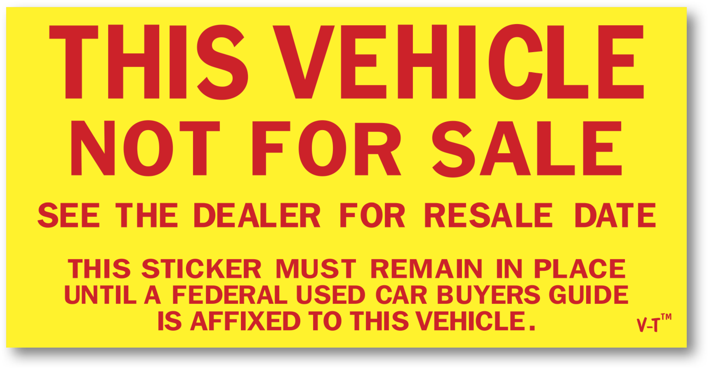 [more], V-t Not For Sale Stickers - Car Not For Sale Sticker (2340x1222), Png Download