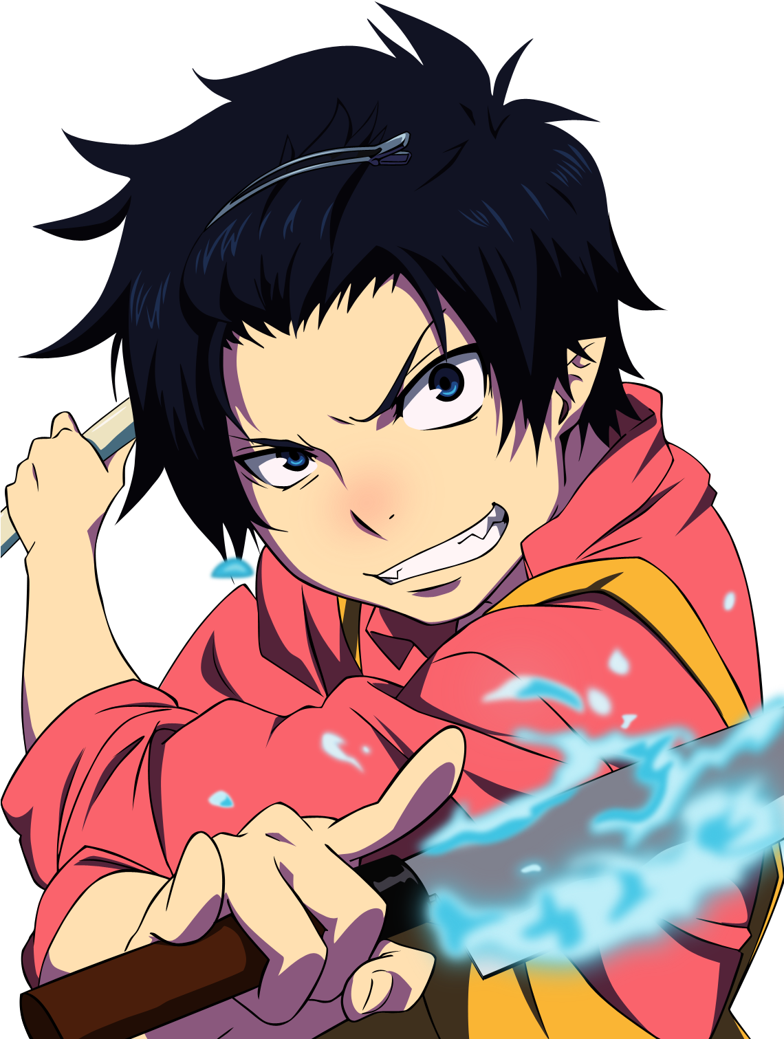 Kenshin Knife - Blue Exorcist Rin Cute (1139x1600), Png Download