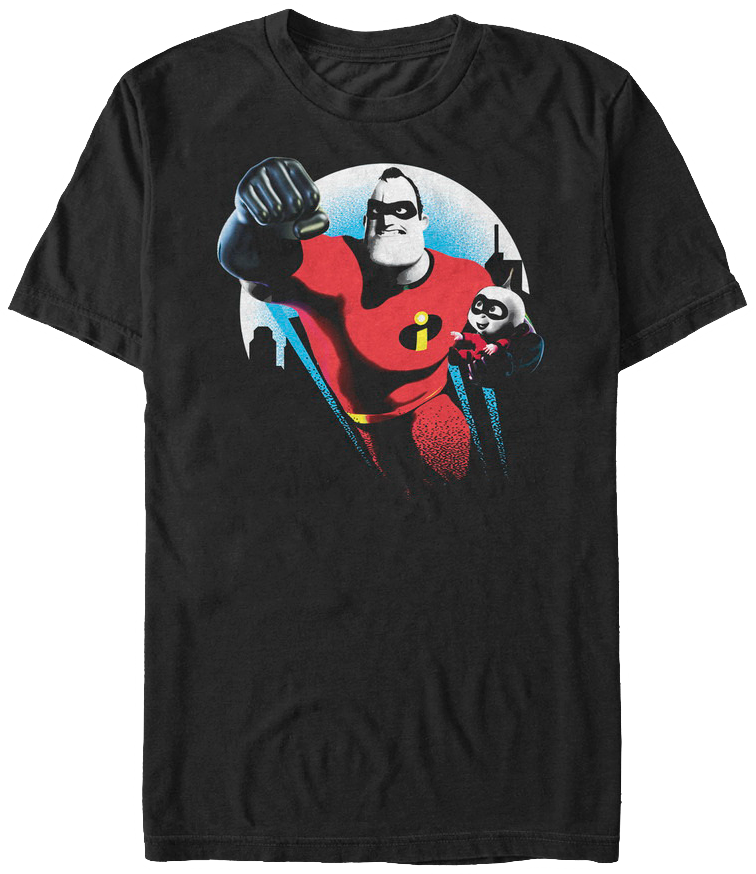 Incredible And Jack Jack Incredibles T Shirt - Incredibles 2 Shirt (756x874), Png Download