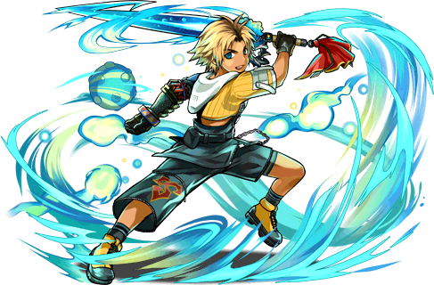 2 - Tidus Anime (487x320), Png Download