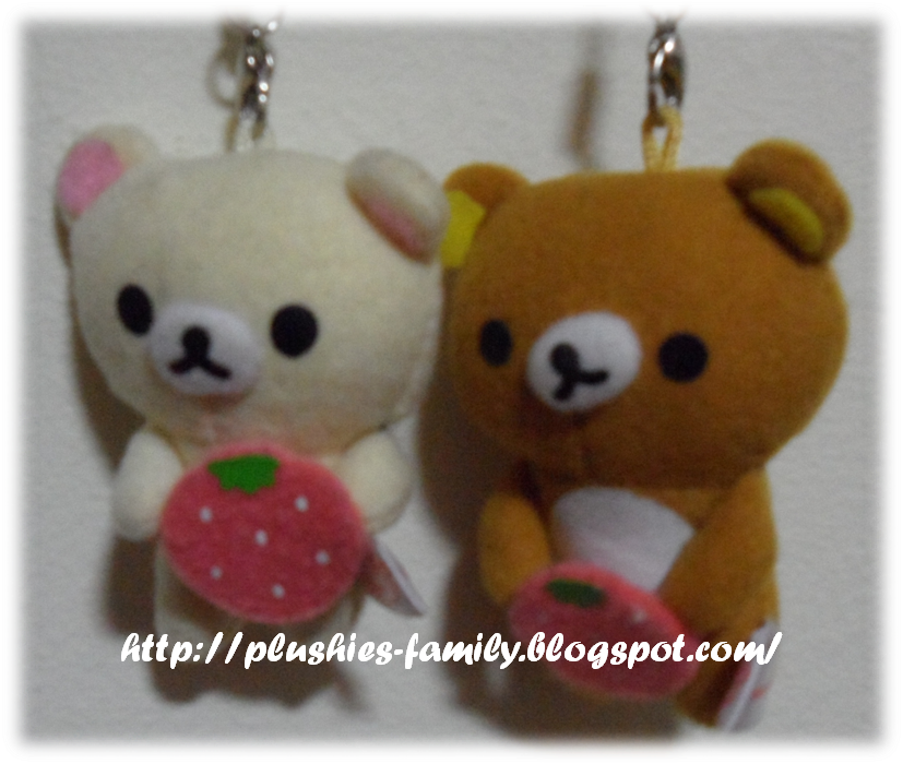 Strawberry Rilakkuma And Korilakkuma Keychain - Teddy Bear (827x700), Png Download