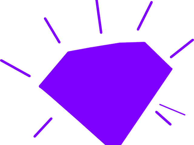 Purple Diamond Cliparts (640x480), Png Download