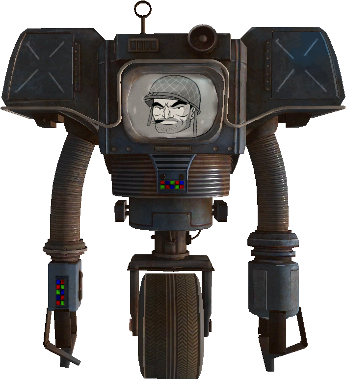 Does Anyone Have The Picture Of Just That Securitron - Fallout New Vegas Securitron (735x795), Png Download