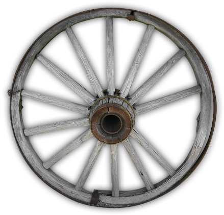 Wooden Wagon Wheel Dimensions (480x467), Png Download