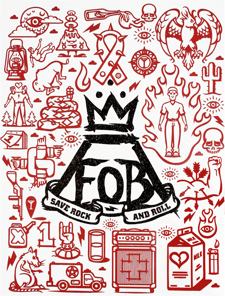 Flash Fob Poster Fall Out Boy Symbol, Fall Out Boy - Fall Out Boy Graphics (1001x1001), Png Download
