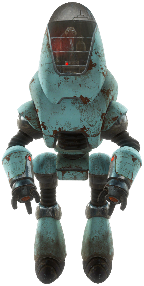 Protectron Fallout 4 (577x1001), Png Download