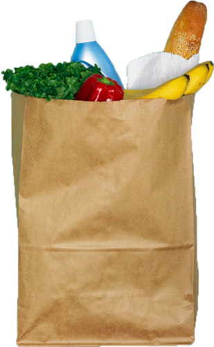 Grocery Bags - Custom Canvas Jumbo Shopper (309x500), Png Download
