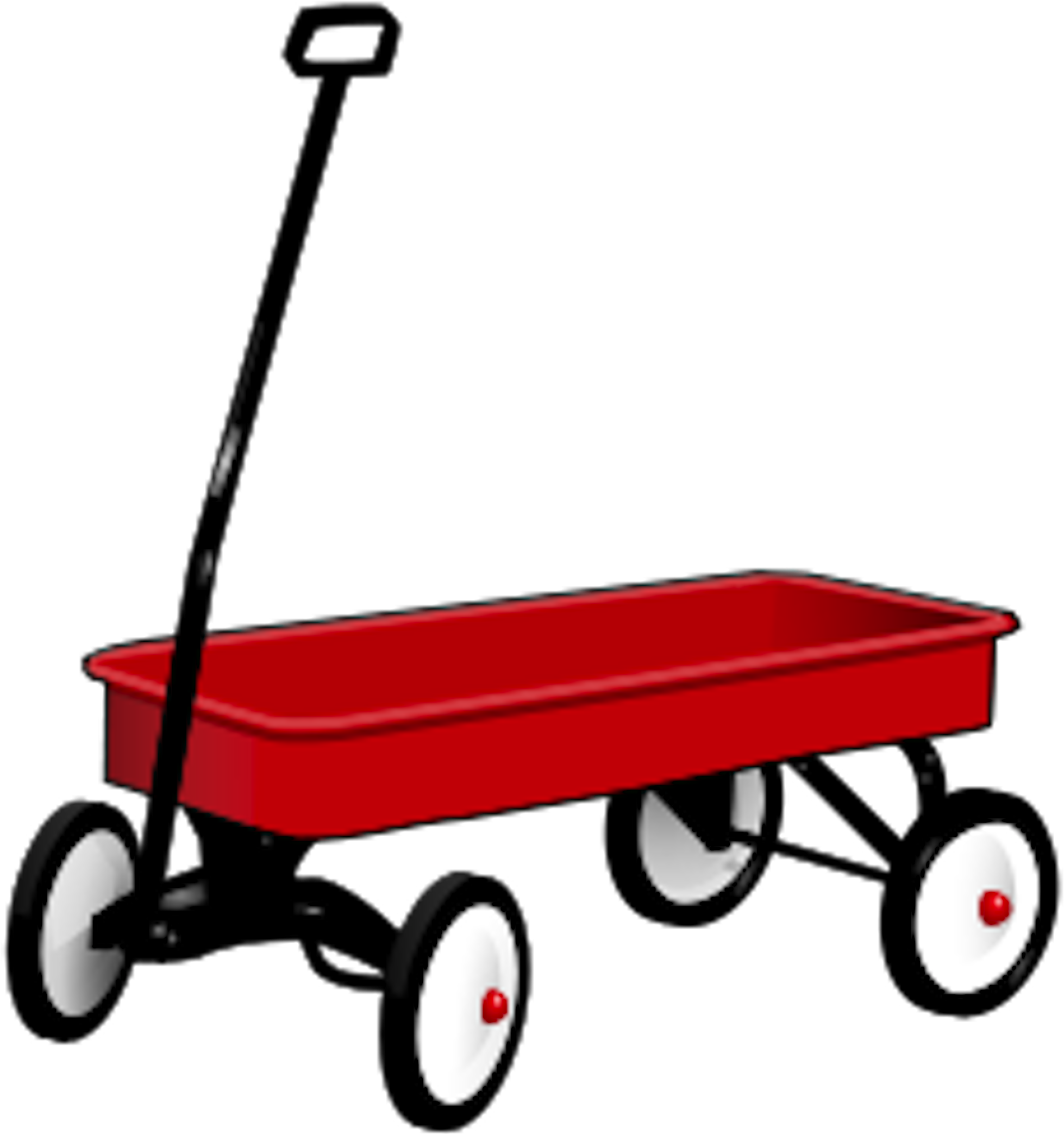 Red Wagon Clip Art Red Wagon Pictures - Wagon Clipart (2000x2137), Png Download